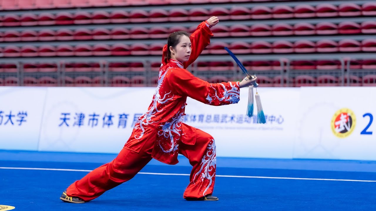 2024冠军赛 女子太极剑  第3名 广东 卢卓灵 9.710分 2024年全国武术套路冠军赛 女子太极剑 TaiJiJian