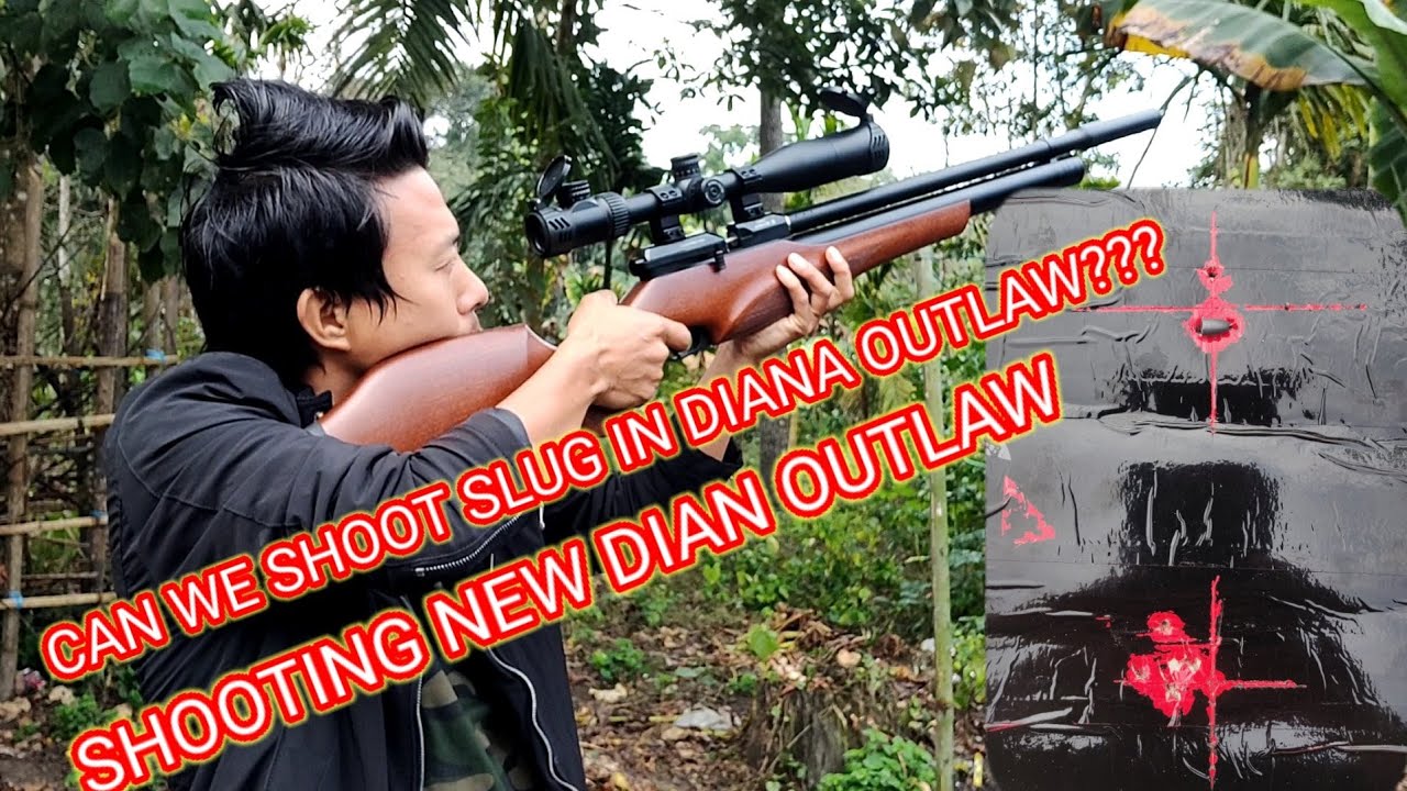 Shooting G smith 14 grains & 12 grains slug in Diana outlaw at 30 meters.