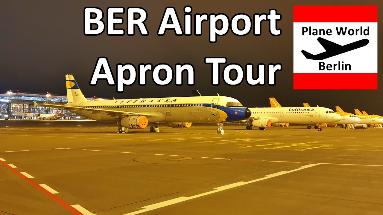 BER Flughafen Berlin Brandenburg Vorfeldtour in der Nacht der Eröffnung am 31.10.2020
