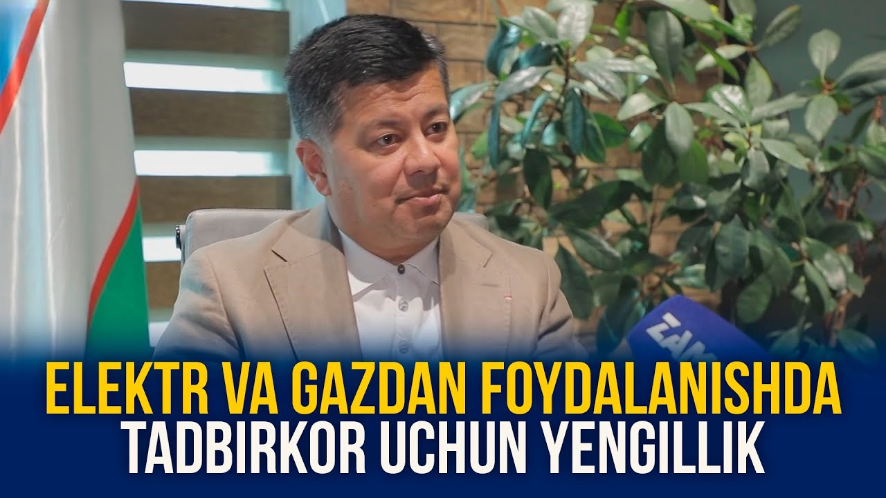 Elektr va gazdan foydalanishda tadbirkor uchun yengillik