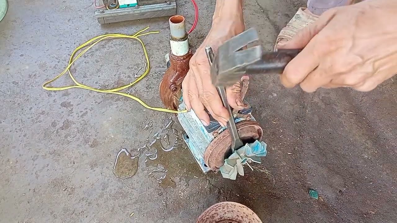 thay bị bạc đạn gioăng phớt nước bơm cá sấu tự sửa không mất tiền công Thợ