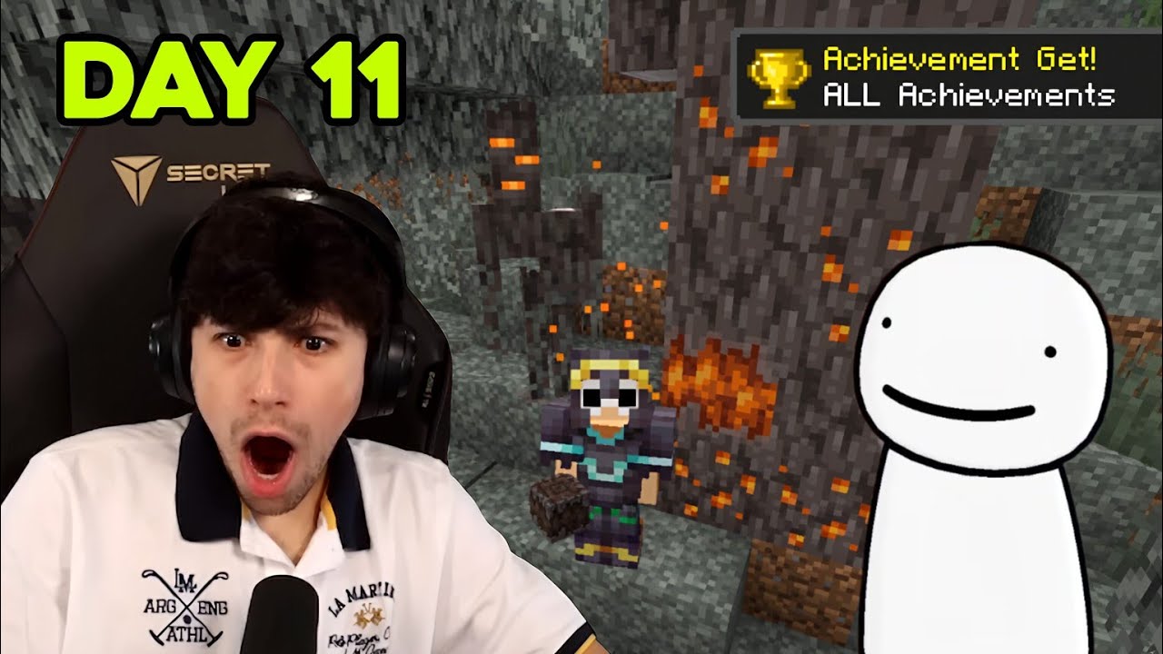 Джордж завершает все достижения Minecraft с Dream (День 11)