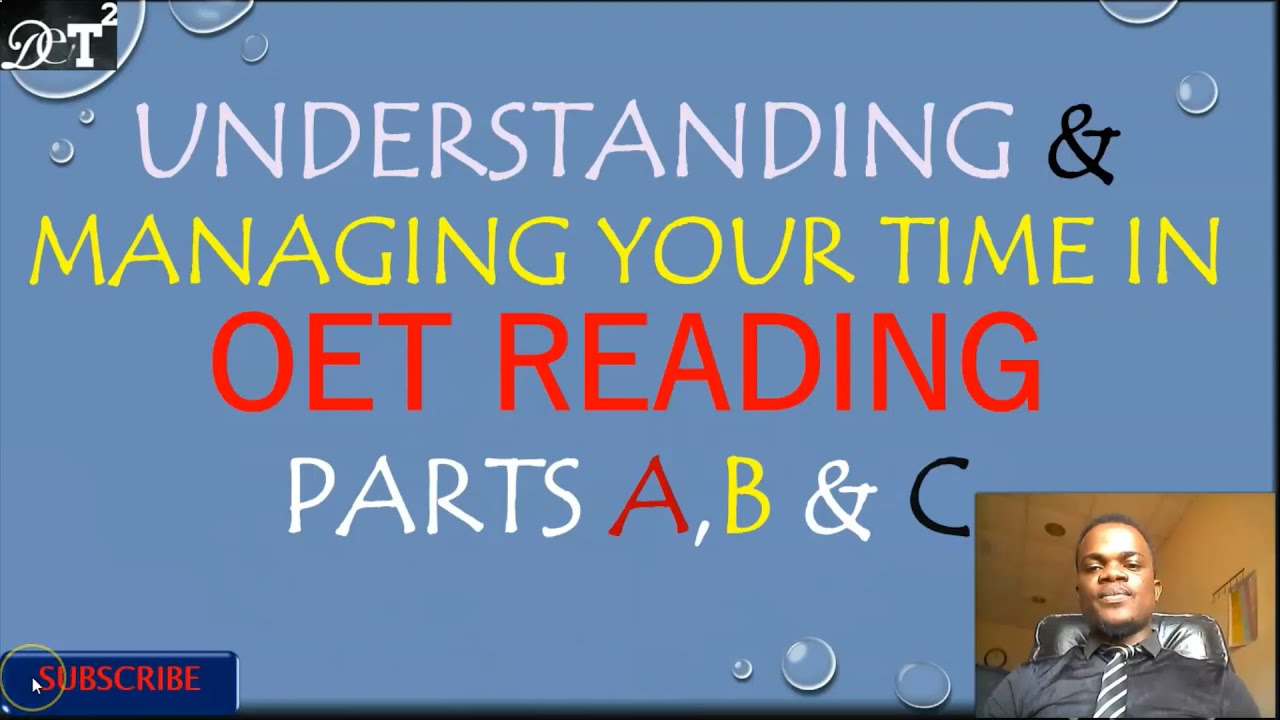 OET: чтение, части A, B и C