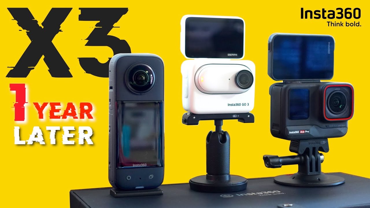 【Insta360 X3】1年使ってみた | 長期レビュー | AcePro や GO3 とどうちがう？ | アクセサリー