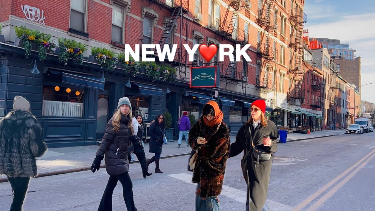 [4K]🇺🇸NYC Winter Walk🗽Greenwich Village in NYC 🥶 Hightide Shop & Washington Square Park | Jan 2026