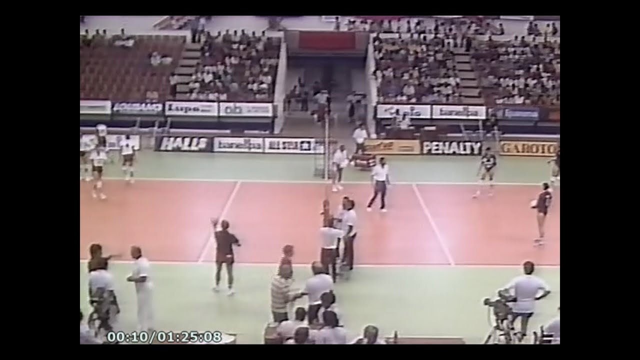 V&ocirc;lei Feminino - Pan de Havana 1991 - Fase 1 - Brasil x Canada