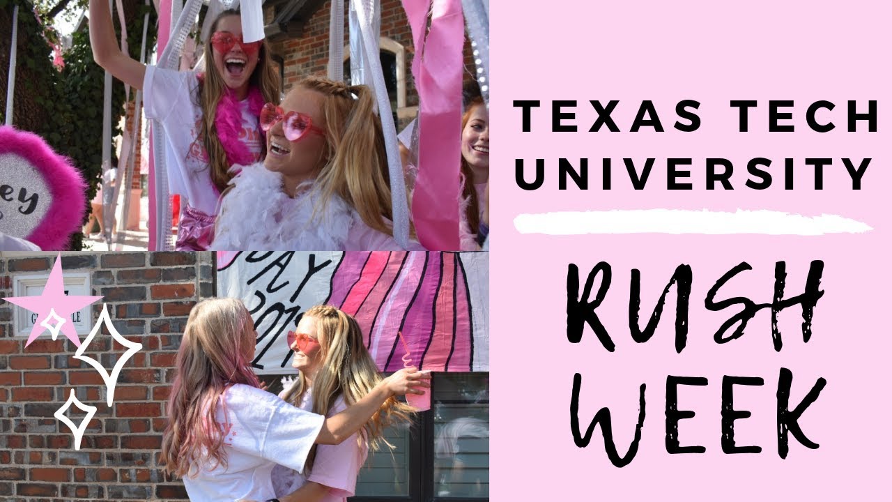 RUSH WEEK VLOG // TEXAS TECH UNIVERSITY