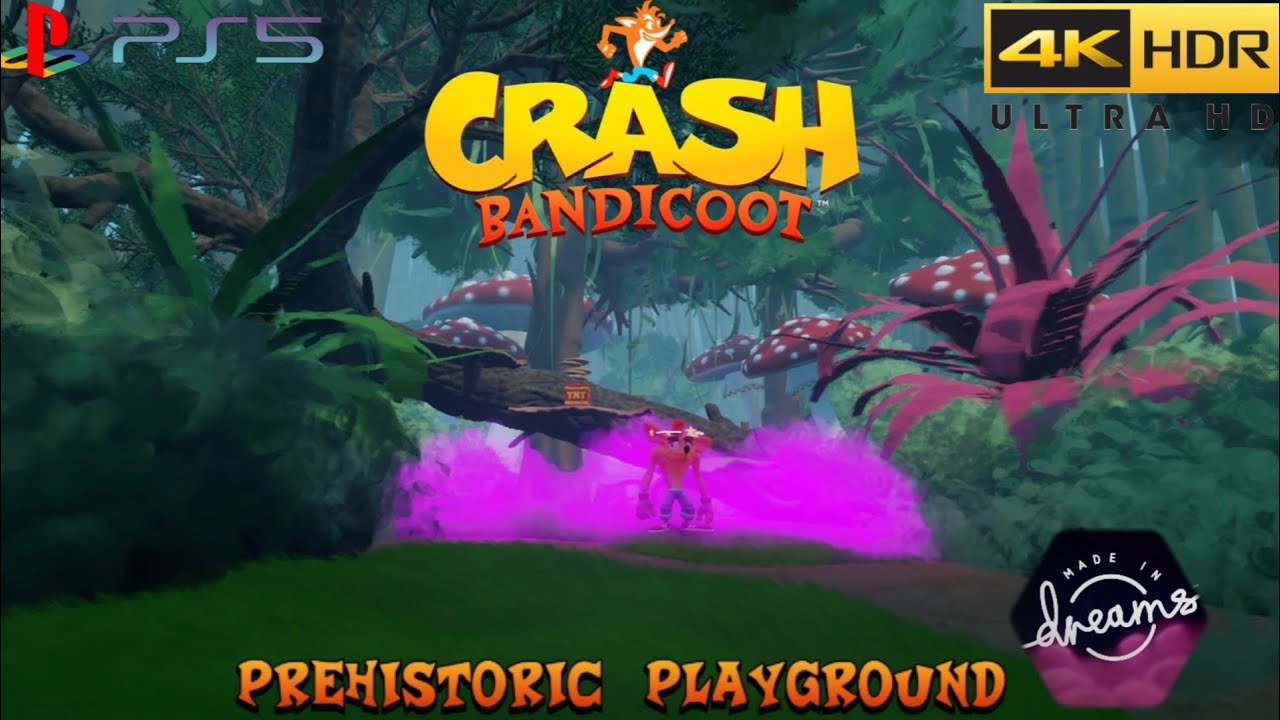 Crash Bandicoot: Prehistoric Playground (Dreams) (PS5) (4KHDR)