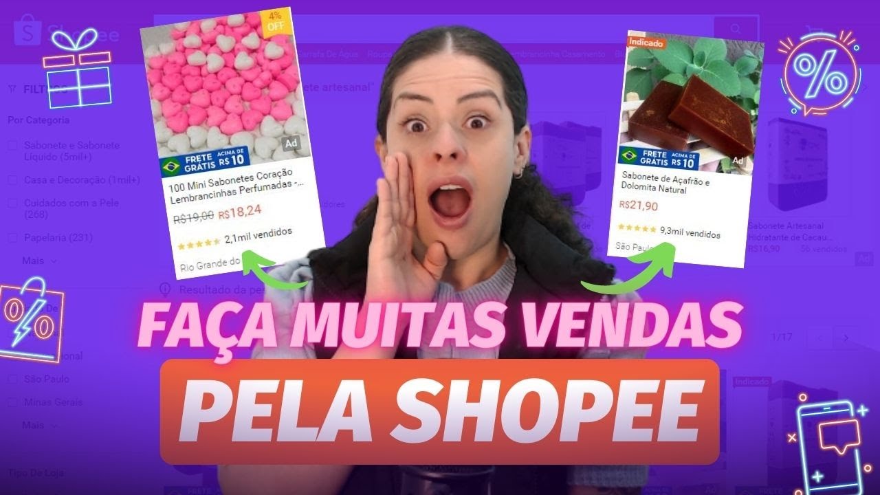 5 DICAS PARA VENDER PRODUTOS ARTESANAIS NA SHOPEE! #sabonetesartesanais #sabonetecaseiro