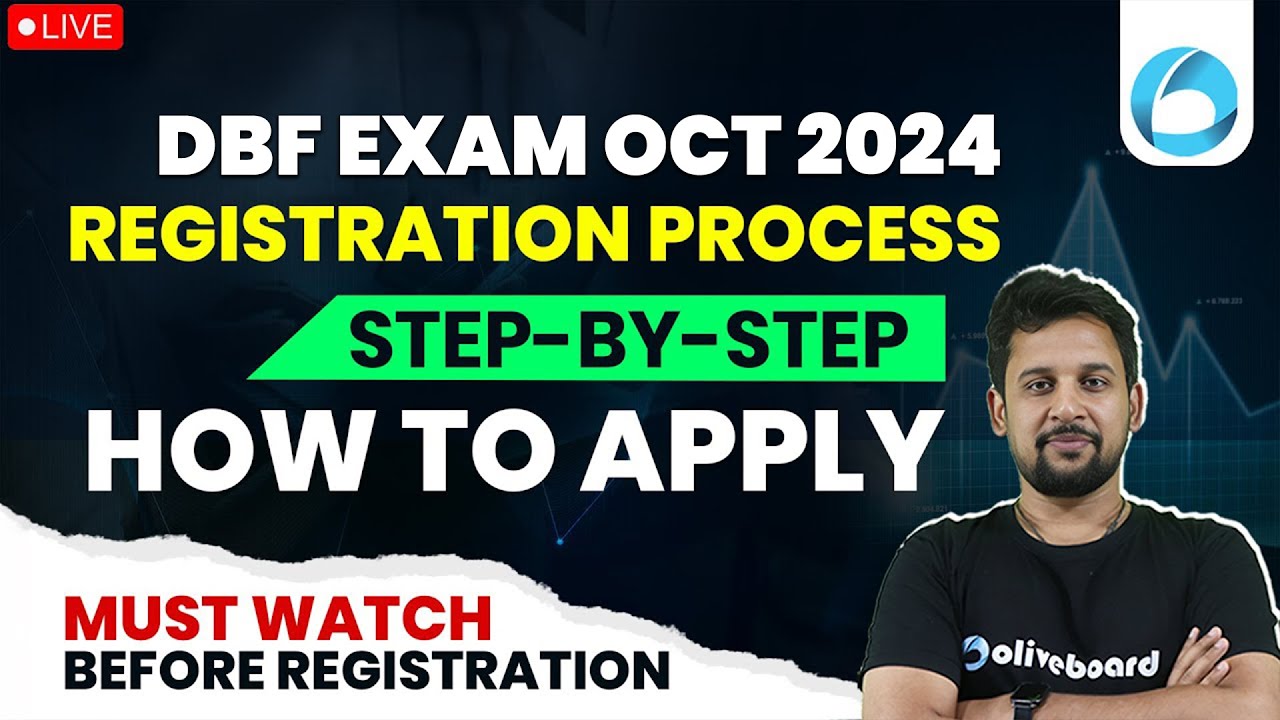 DBF Exam Oct 2024 | Step By Step Complete Registration Process, Fees & Exam Date By Rajeev Sir
