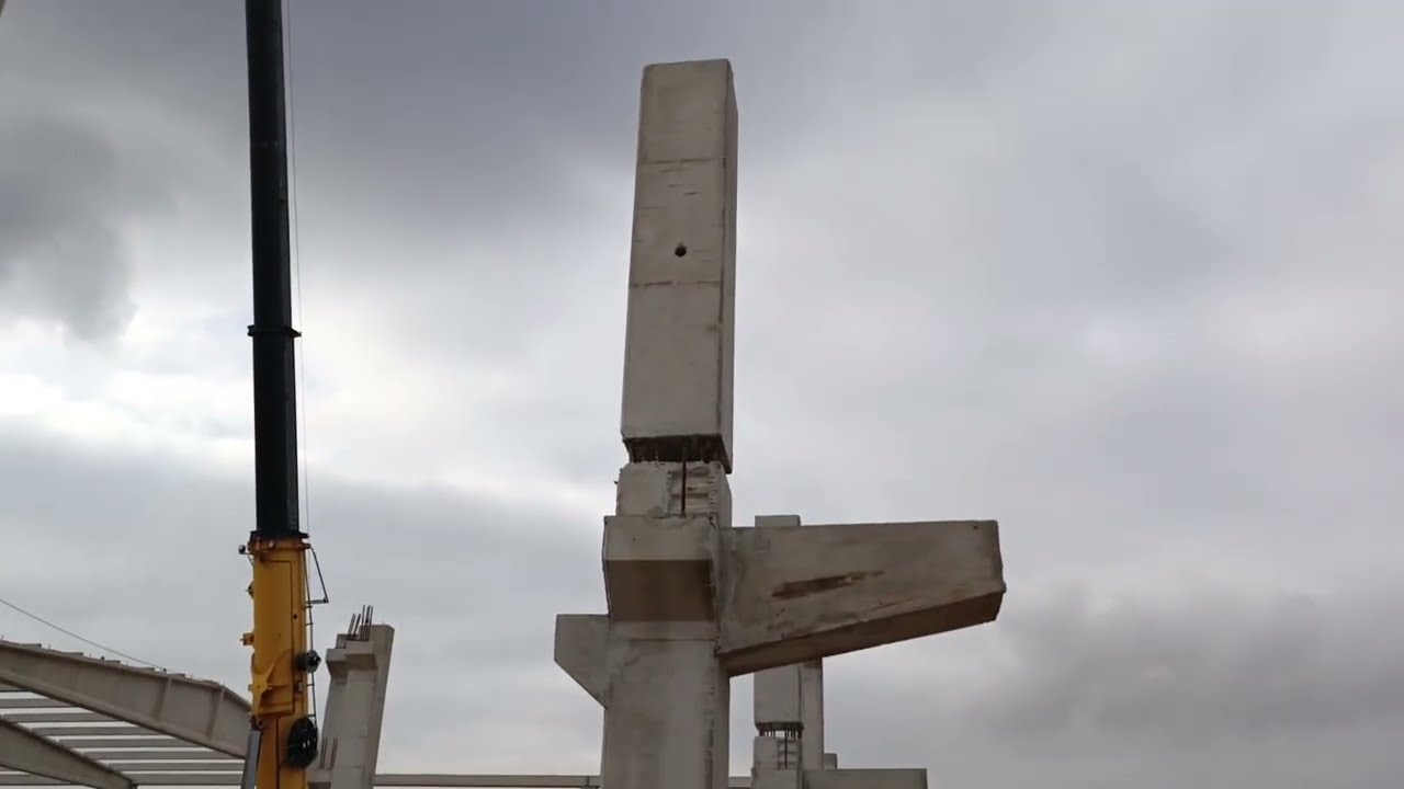 #prefabrik betonarme balkon konsolları ve TT plak döşemesi#