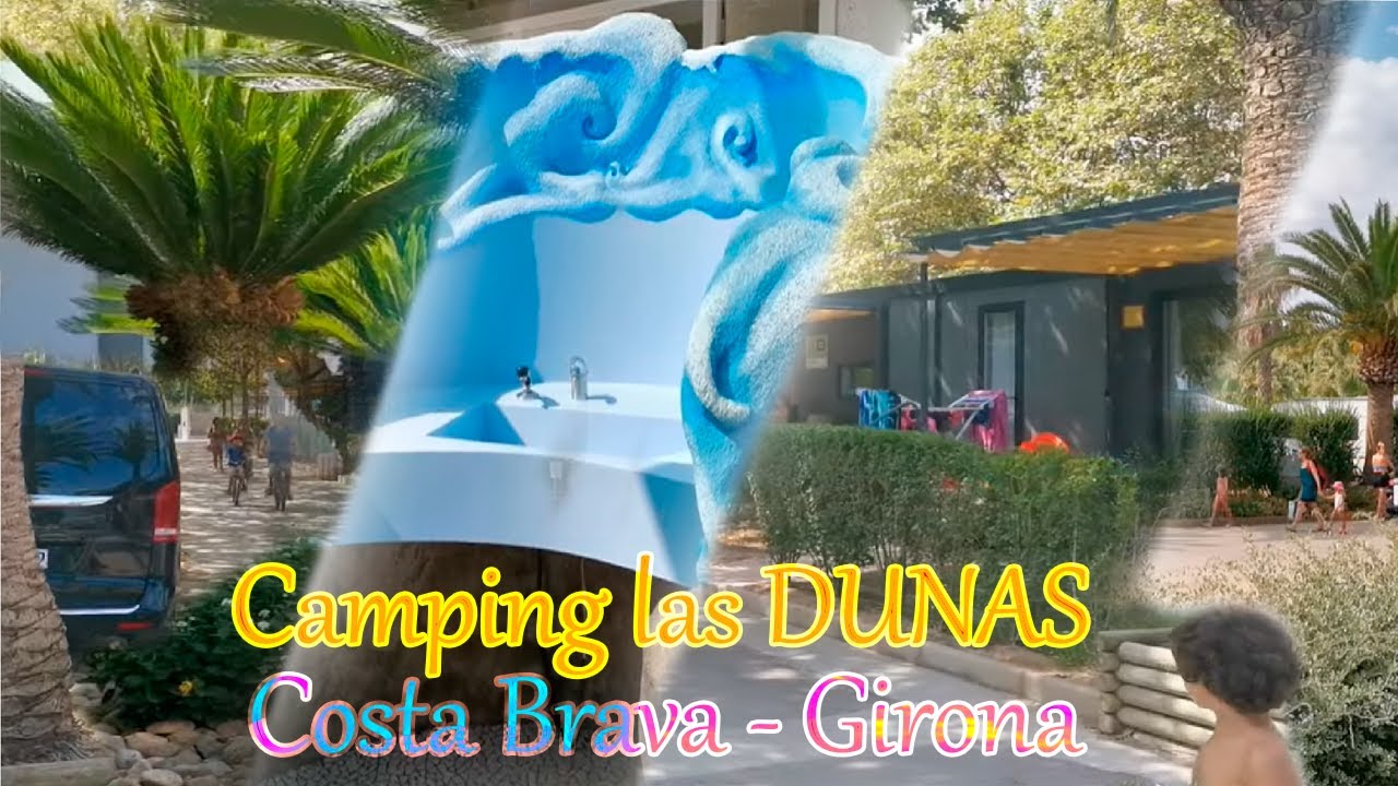 Walk inside the DUNES campsite, Costa Brava, Girona
