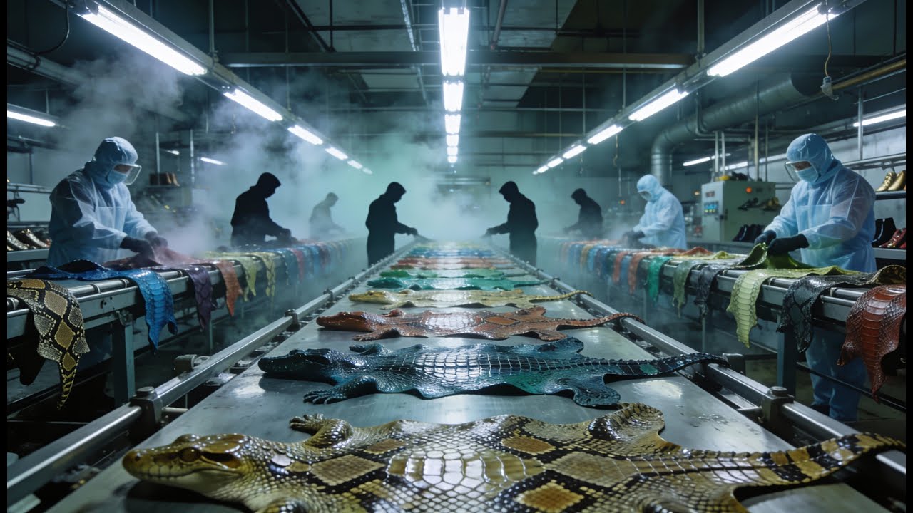 Inside the Exotic Leather Supply Chain – How Rare Animals Become Luxury Fashion | Full Process