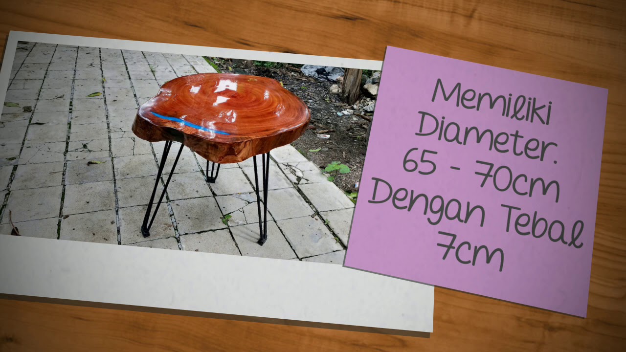 Meja Kayu Resin (Unik) Kayu Mahoni kombinasi epoxy resin