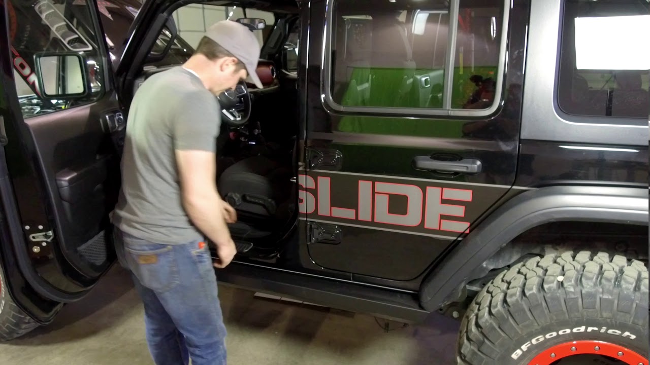 Step Sliders Product Installation from Rock Slide Engineering for the 2018 Jeep Wrangler JL