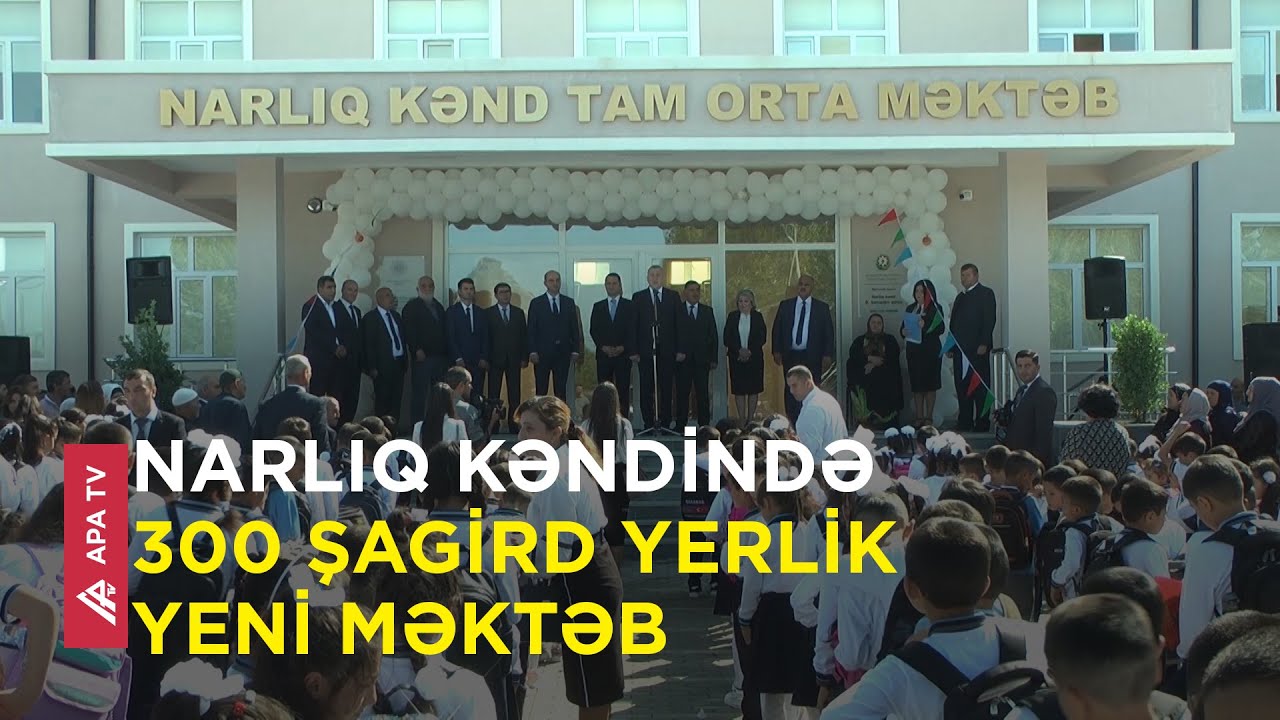 Heydər Əliyev Fondunun Sabirabadda yeni inşa olunan məktəbi istifadəyə verib – APA TV