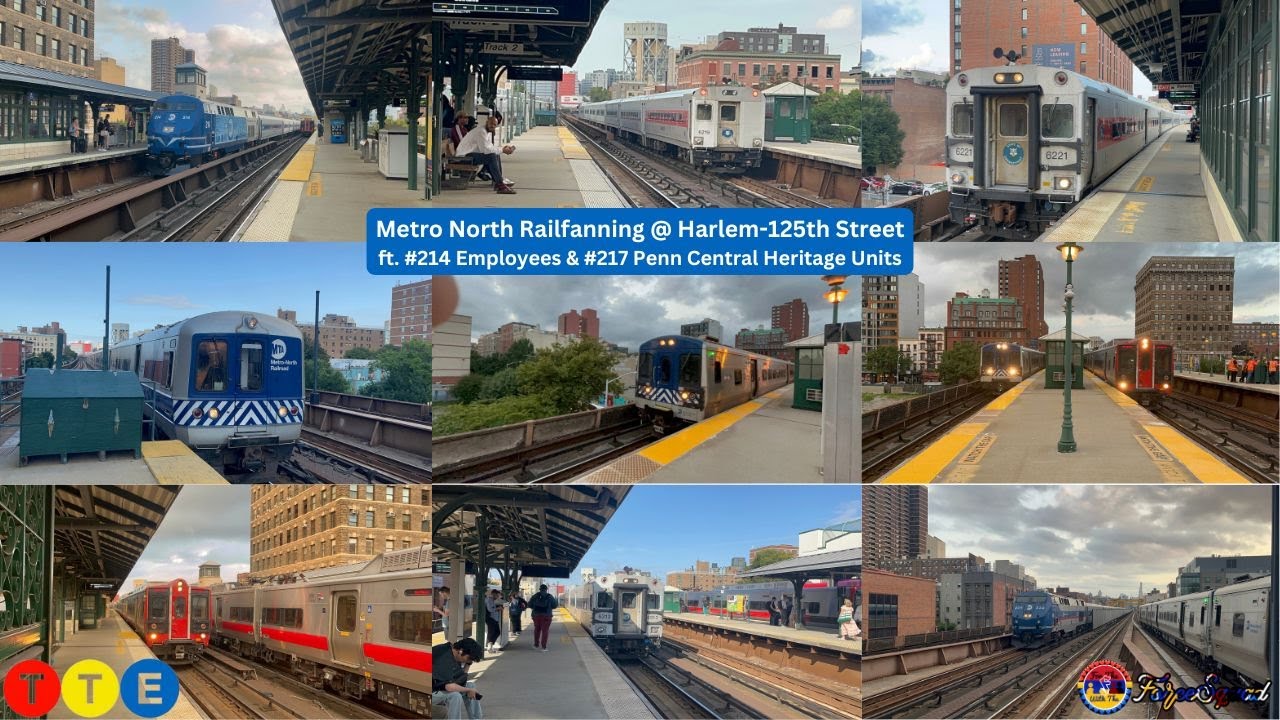 60 FPS 2025: Metro-North Railroad: About 3 Hours of Railfanning @ Harlem-125th Street w/ #214 & #217