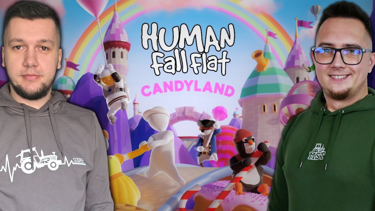 Podbijamy  Krainę Cukierk&oacute;w z @MafiaSolecGames  ㋡ Human: Fall Flat [CANDYLAND]  MafiaSolecTeam 😂