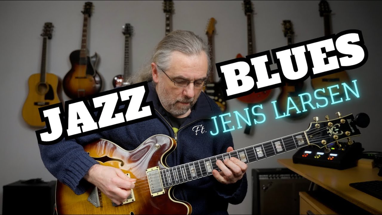 C Minor Jazz Blues Backing Track | Guitar Jam ft. Jens Larsen