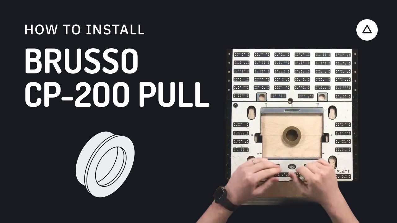 How to install a Brusso CP200 CabinetPull