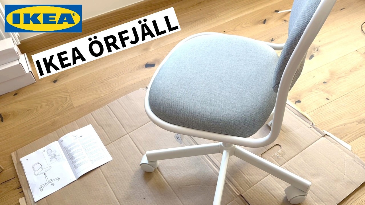 Детский вращающийся стул IKEA: распаковка, сборка и первый взгляд