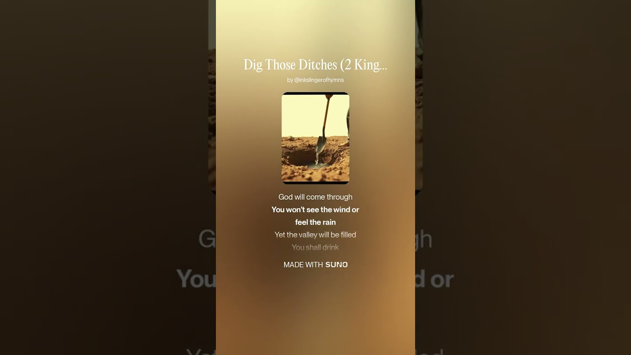 Dig Those Ditches (2 Kings 3)