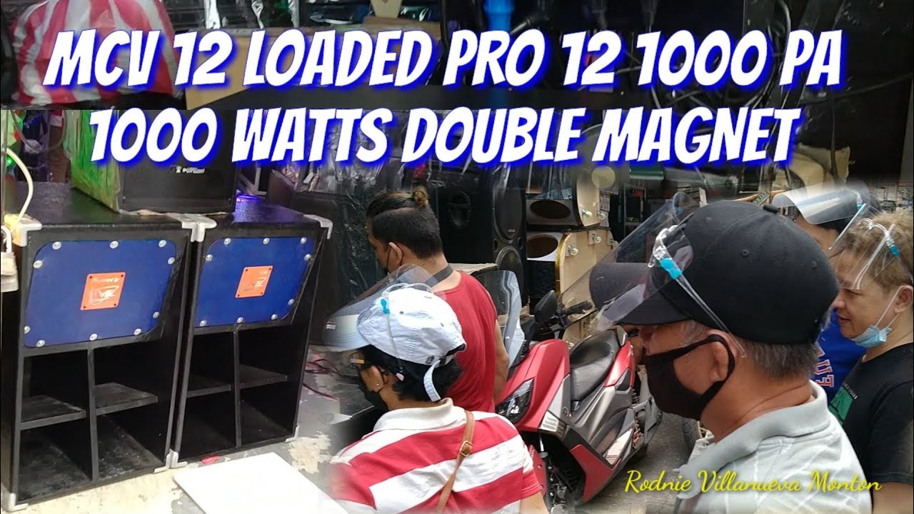 MCV 12 FIBER COATED LOADED PRO12 1000PA LIVE 1000 WATTS DOUBLE MAGNET @electrosoundsanddiy