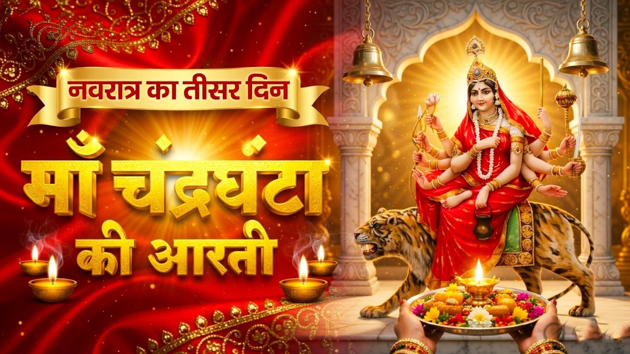 चैत्र नवरात्रि स्पेशल - Maa Chandraghanta Ki Aarti - जय चंद्रघंटा माता- माँ चंद्रघंटा की आरती