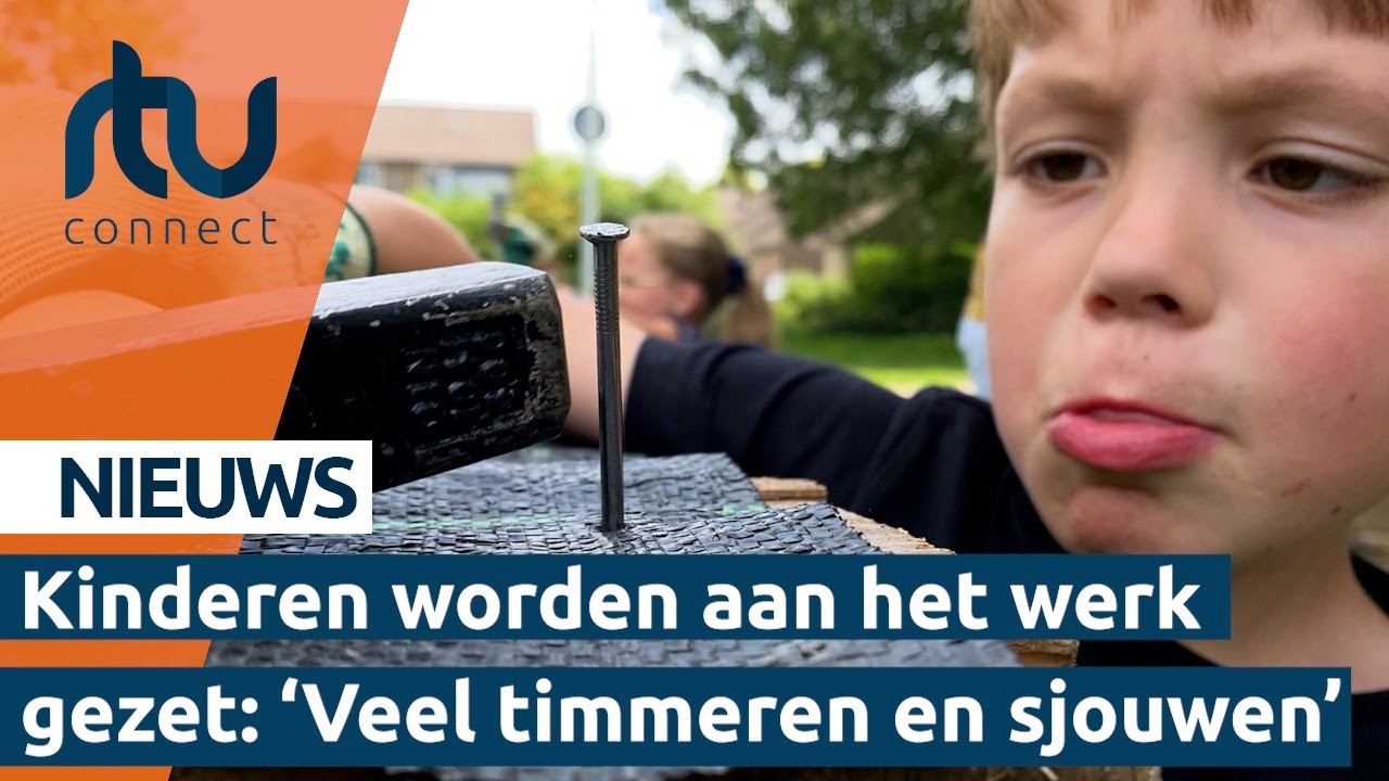 Kinderen worden aan het werk gezet: 'Veel timmeren en sjouwen'