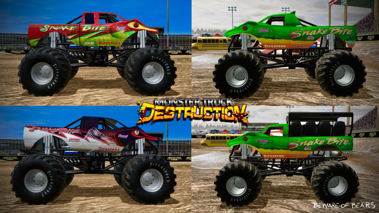 Monster Truck Destruction | Snake Bite Freestyle