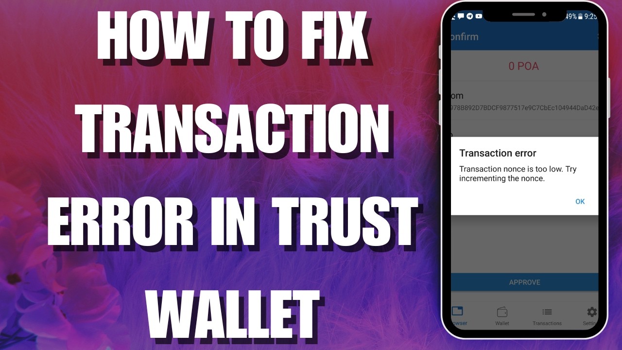 How to Fix Trust Wallet Transaction Errors (3 Quick Solutions)