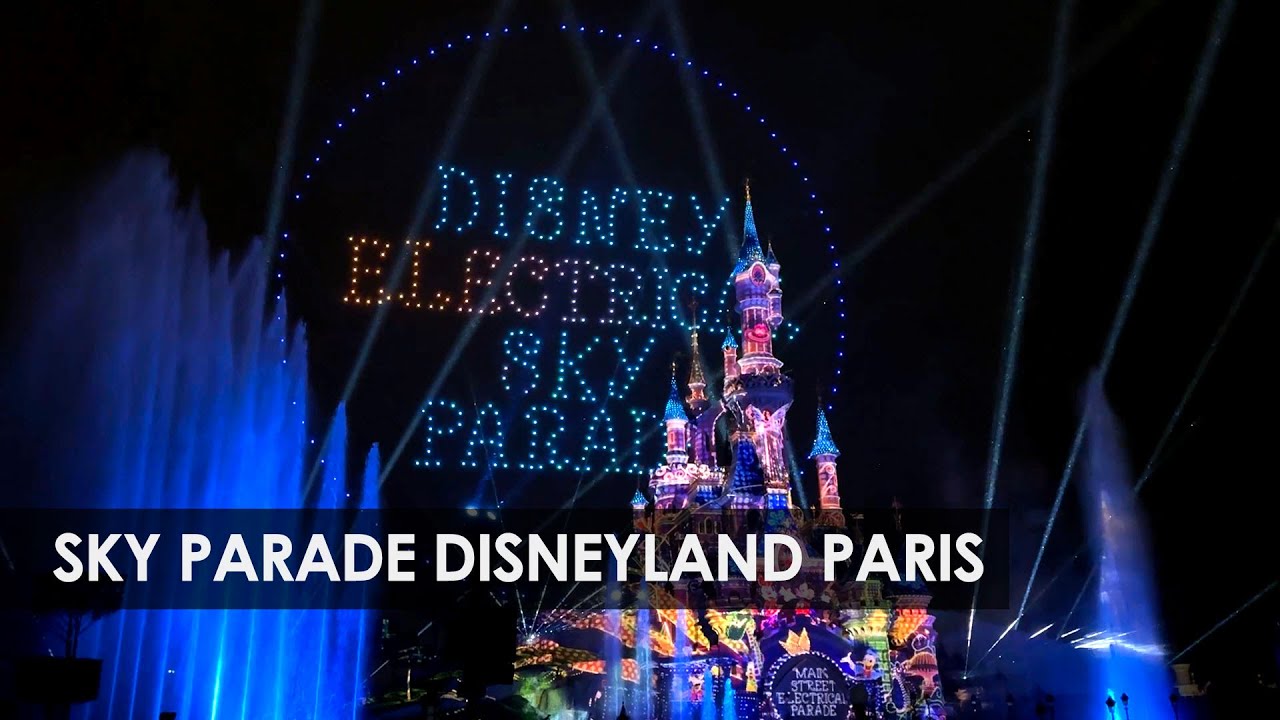 Disney Electrical Sky Parade in Disneyland Paris (drone-show 2024)