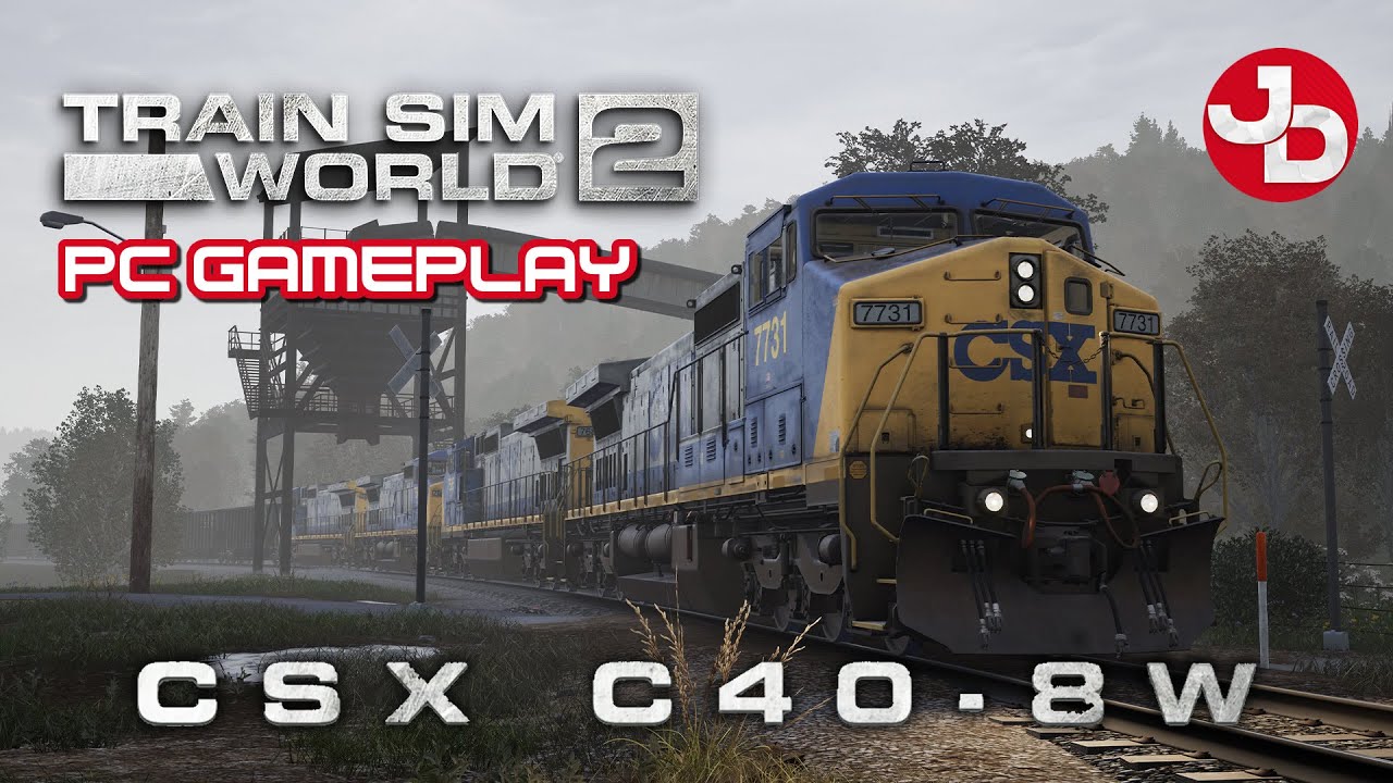 Train Sim World 2: CSX C40-8W Loco - PC Gameplay 1440p 60fps