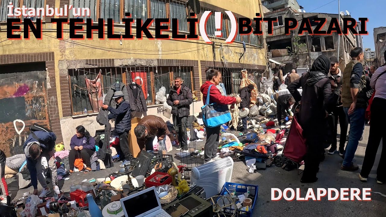 İstanbul'un EN TEHLİKELİ (!)Bit Pazarı'na Gittim... DOLAPDERE BİT PAZARI