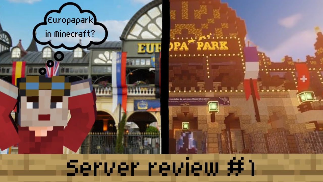 Das ist der Europapark in Minecraft [EPMC Server Review #1]
