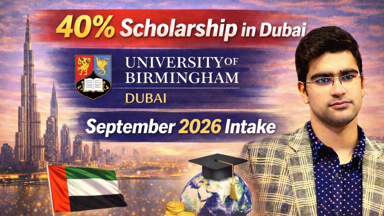 40% Scholarship in Dubai  | University of Birmingham Dubai | September 2026 Intake
