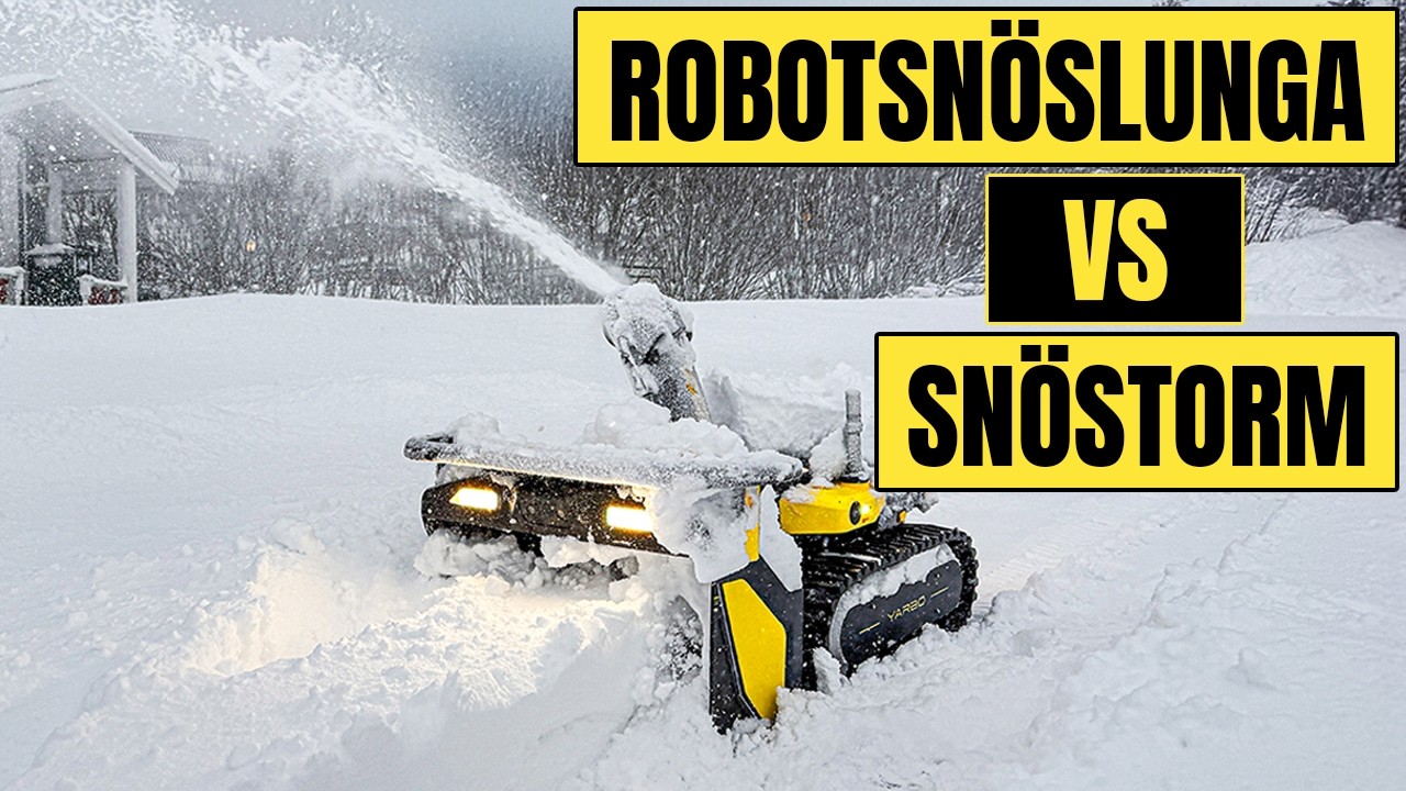 TESTAR YARBO SNÖSLUNGA I SNÖSTORM | RÖD VARNING