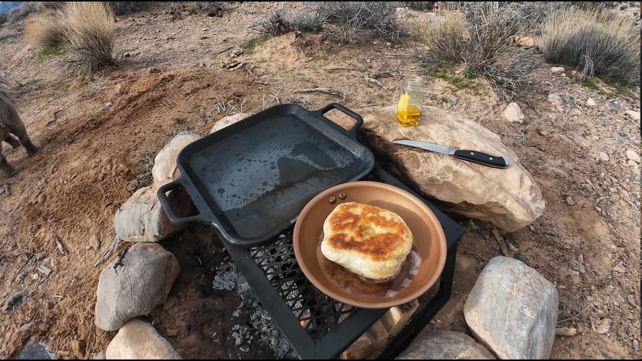 Outdoor Boys Bread with my Boss, Fireside!