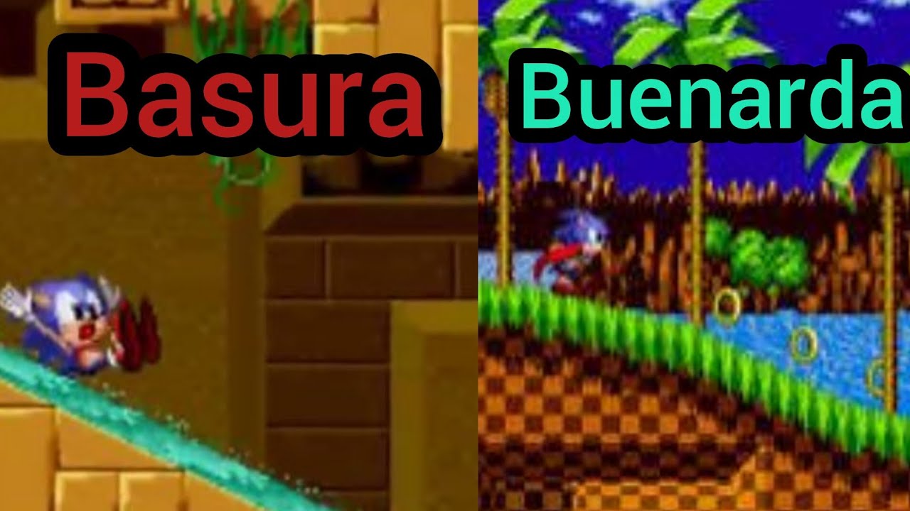 De la peor a la mejor zona de Sonic the hedgehog 1 (según mí opinión)