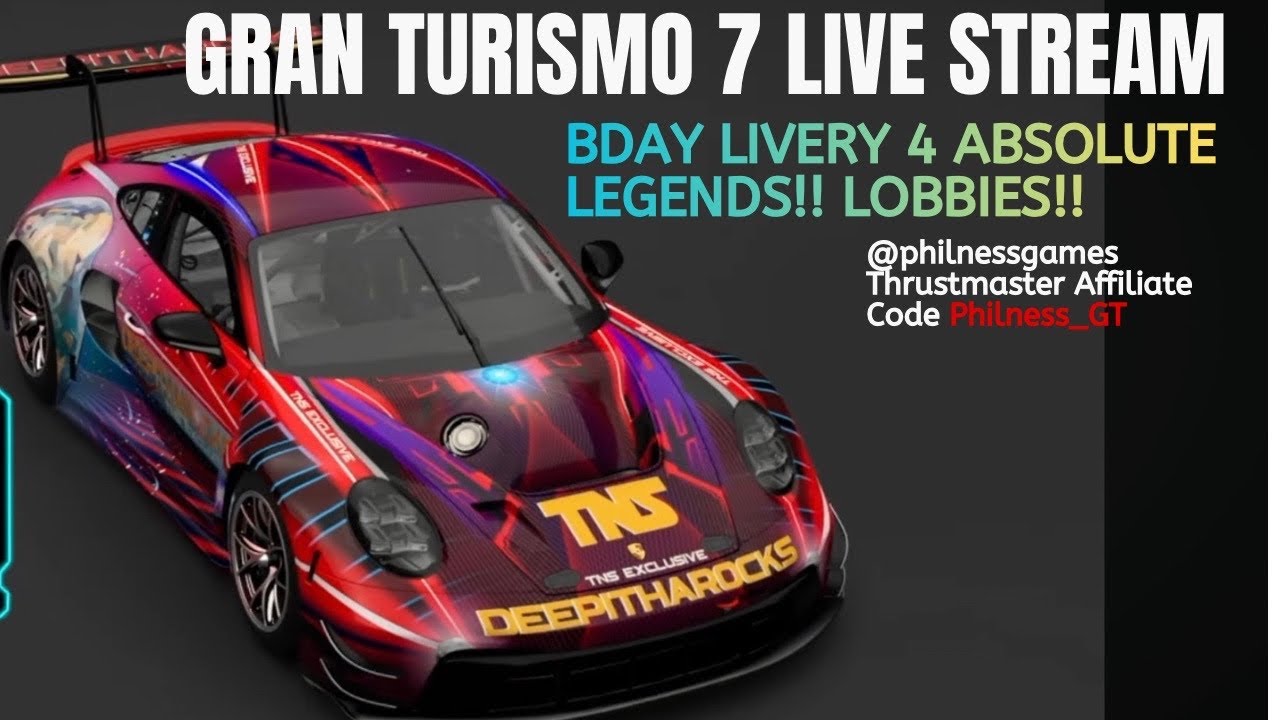 GT7 @DNR_Deepithrocks BDAY livery and OPEN lobbies? Road to 1K subs! #GT7 #T598 #notsponsored