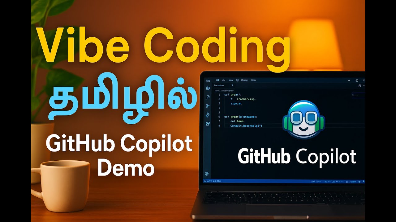 Vibe Coding Explained + GitHub Copilot Demo in Tamil | Stress-free Coding Setup #vibecoding