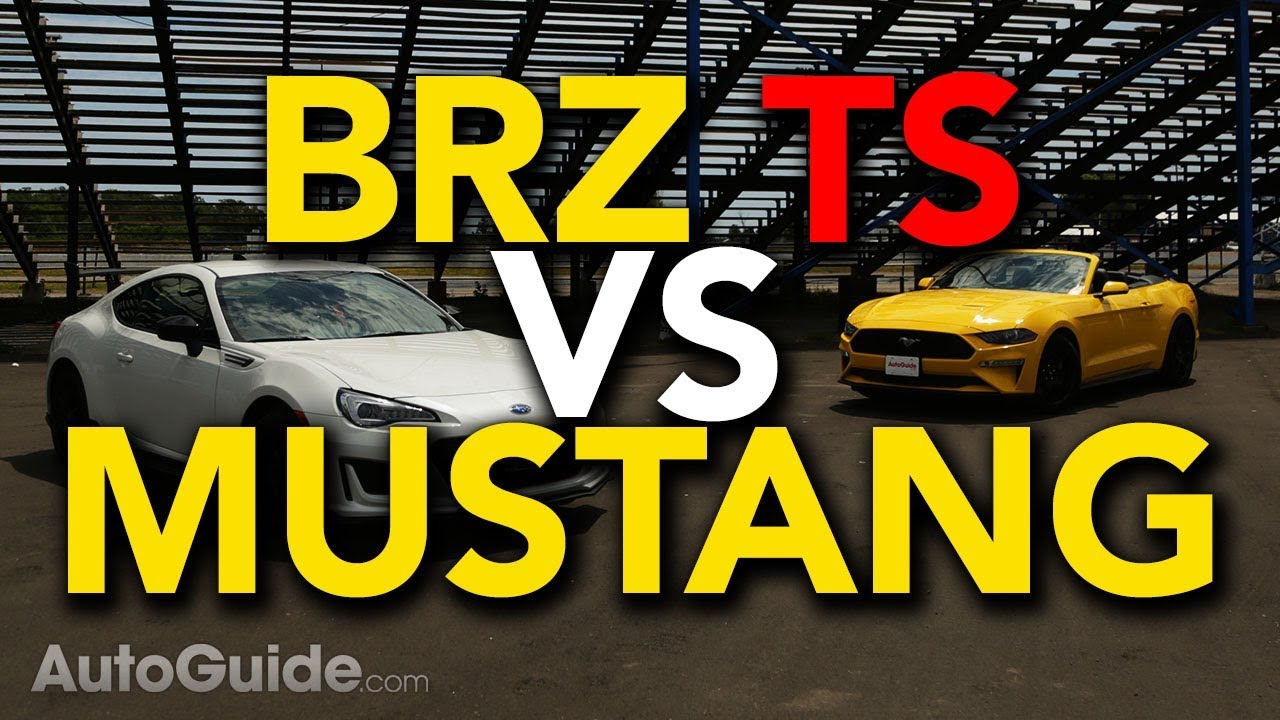 Subaru BRZ tS 2018 против Ford Mustang Convertible EcoBoost