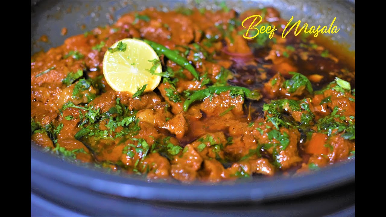 LAZEEZ BEEF MASALA │ BEEF MASALA FRY │ HOW TO COOK BEEF CURRY │ SEMI GRAVY