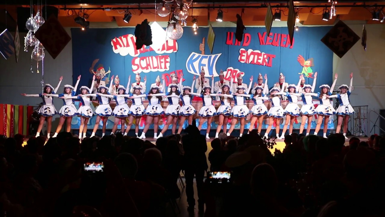 Gardetanz 2017 - Blaue Funken Kirchberg - Auftritt auf der Kappensitzung Kirchberg