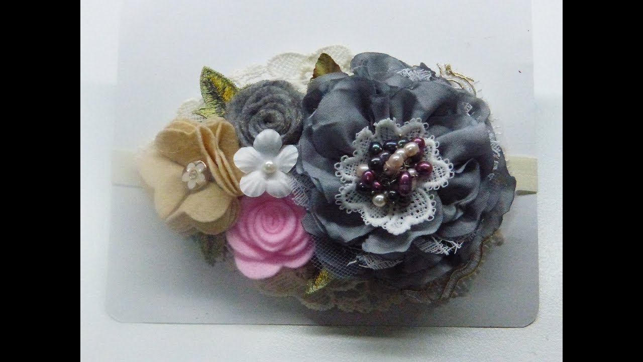 Tutorial de Una bella y Fácil Flor de tela, How to make flowers, Manualidadeslahormig