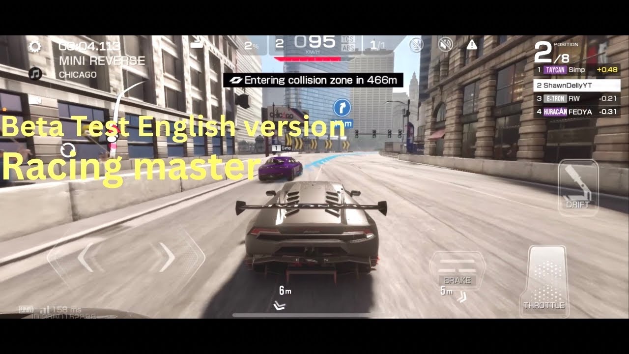 “Racing Master Gameplay: Ranking Up in the English Version Beta Test!”