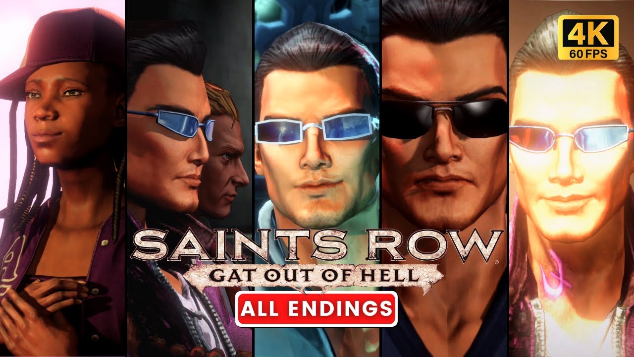 SAINTS ROW: GAT OUT OF HELL Final Boss Fight & All Endings (PS5 4K 60FPS)