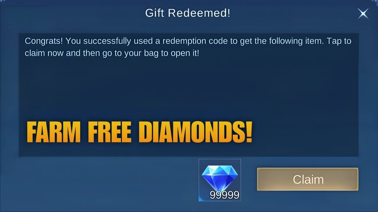 HOW TO CLAIM FREE DIAMONDS REDEEM CODES { English }