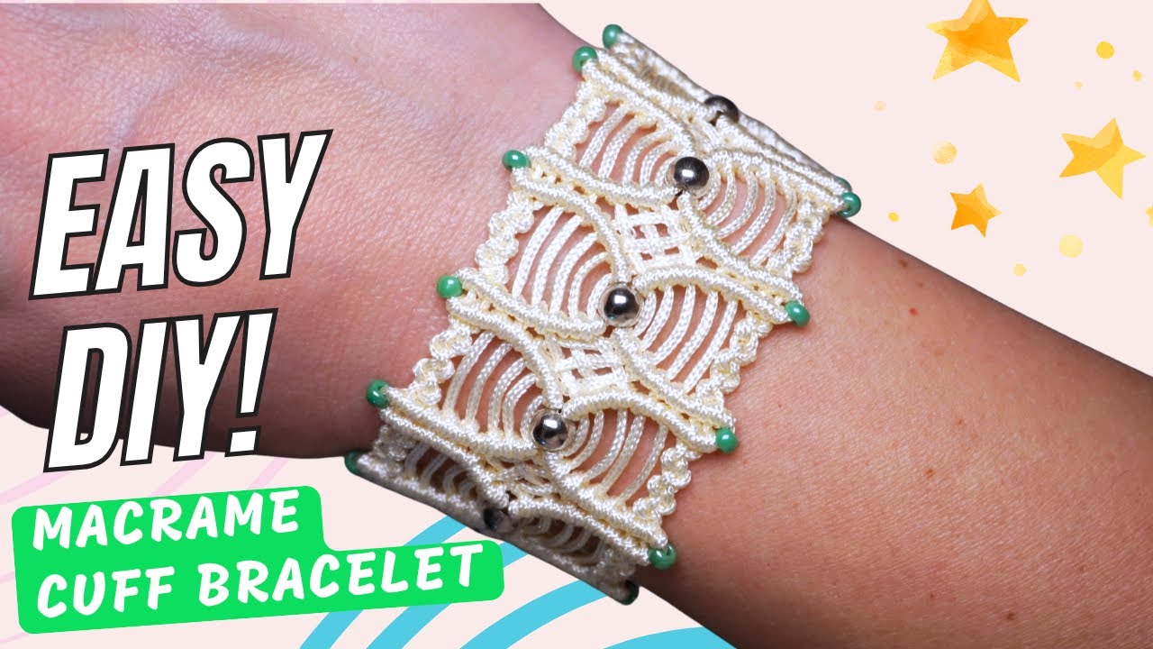 DIY Macrame Cuff Bracelet – Easy & Trendy Bracelet Tutorial You Can Make at Home!