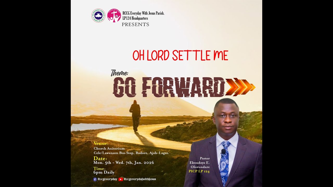 RCCG EDWJ || OH LORD SETTLE ME || 6TH JAN. 2026